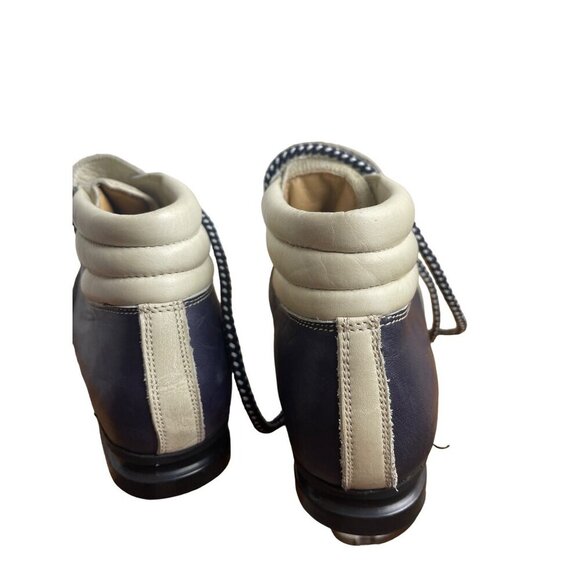 Fabiano mens Italian leather mountain /ski boots  like new  size 8.5 dark purple - Picture 6 of 16